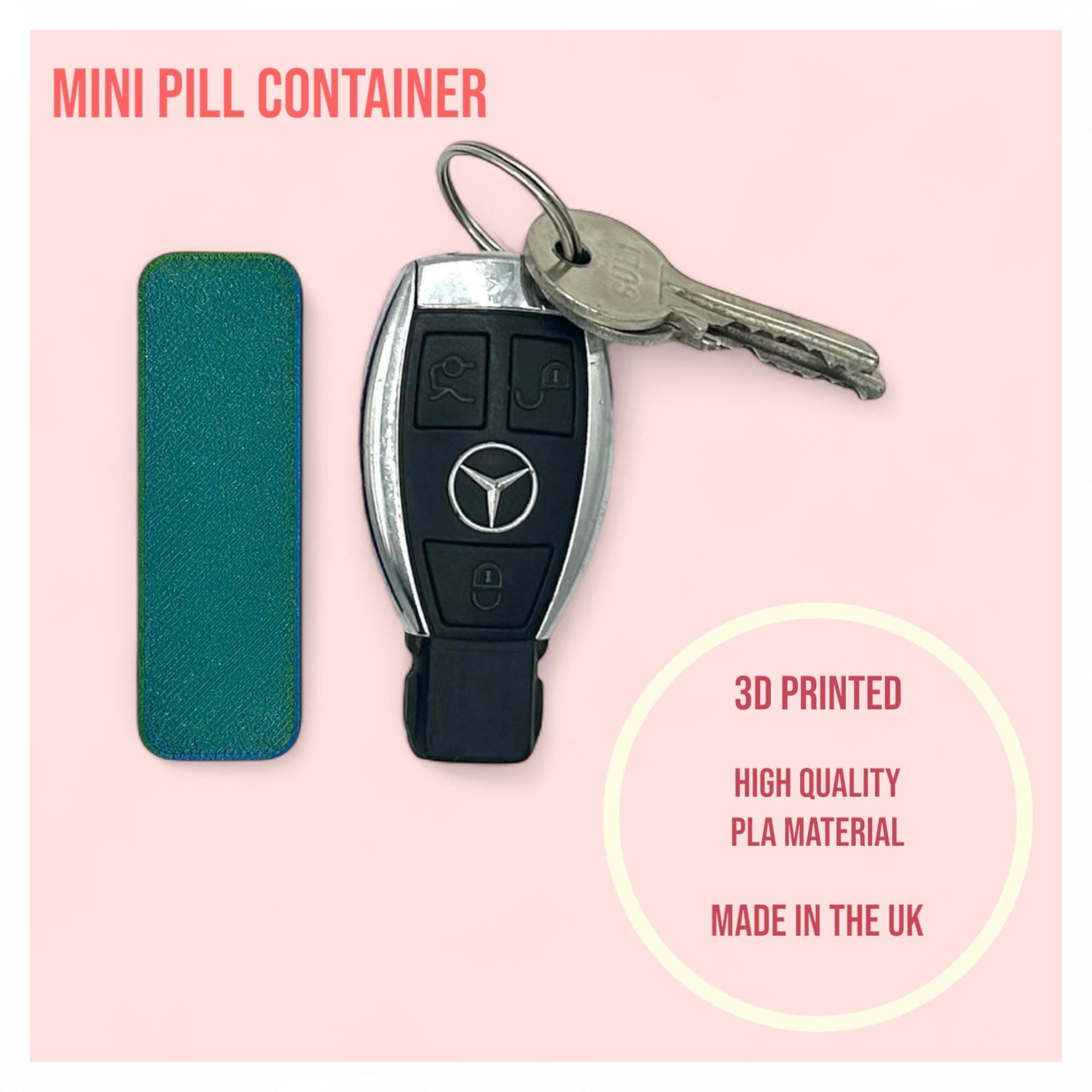 Mini 7 Day Pill Case Keyring