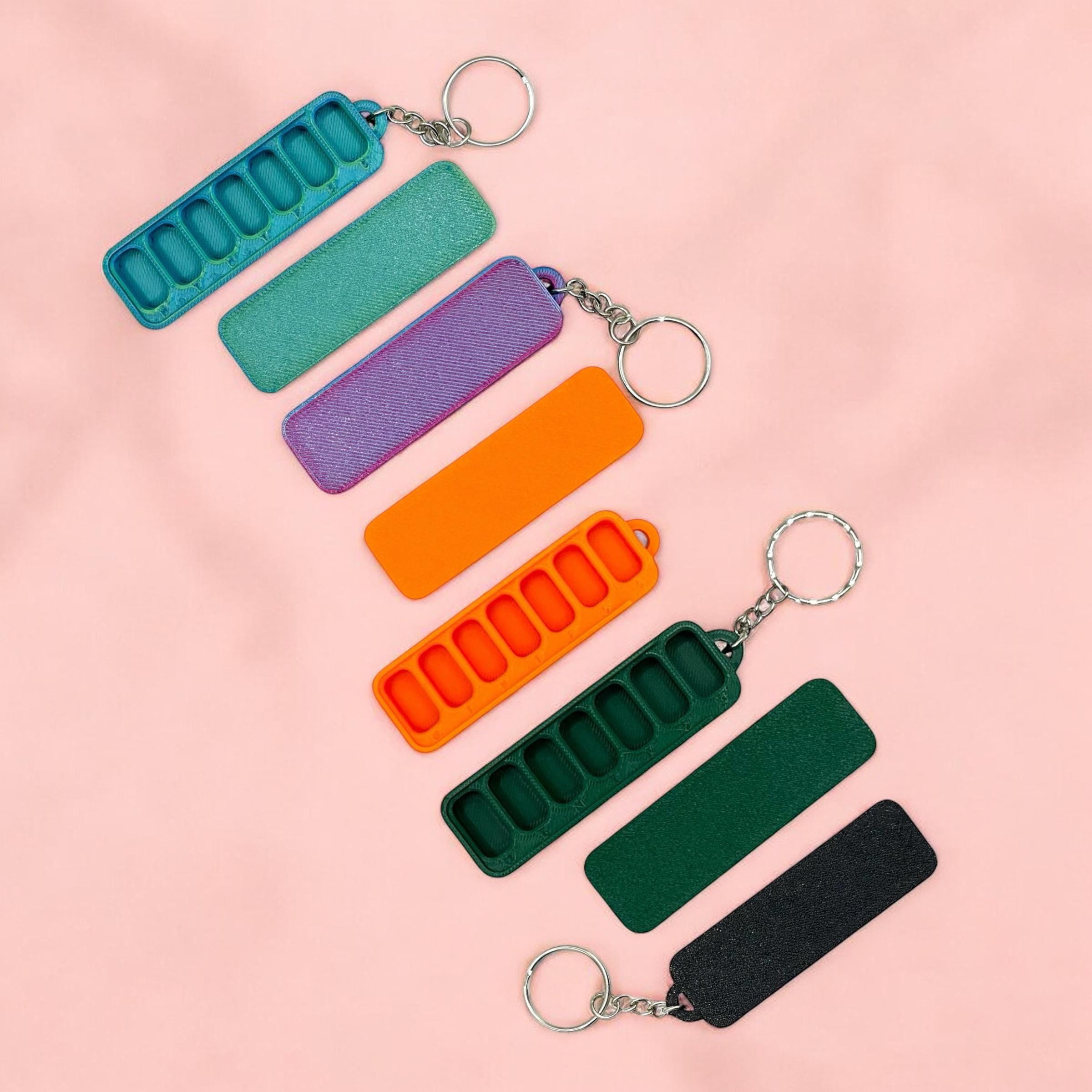 Mini 7 Day Pill Case Keyring
