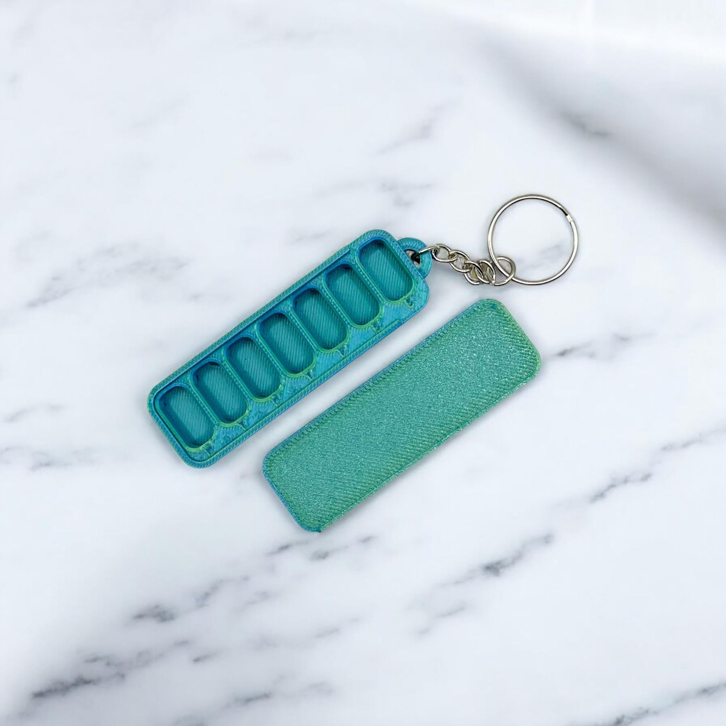 Mini 7 Day Pill Case Keyring