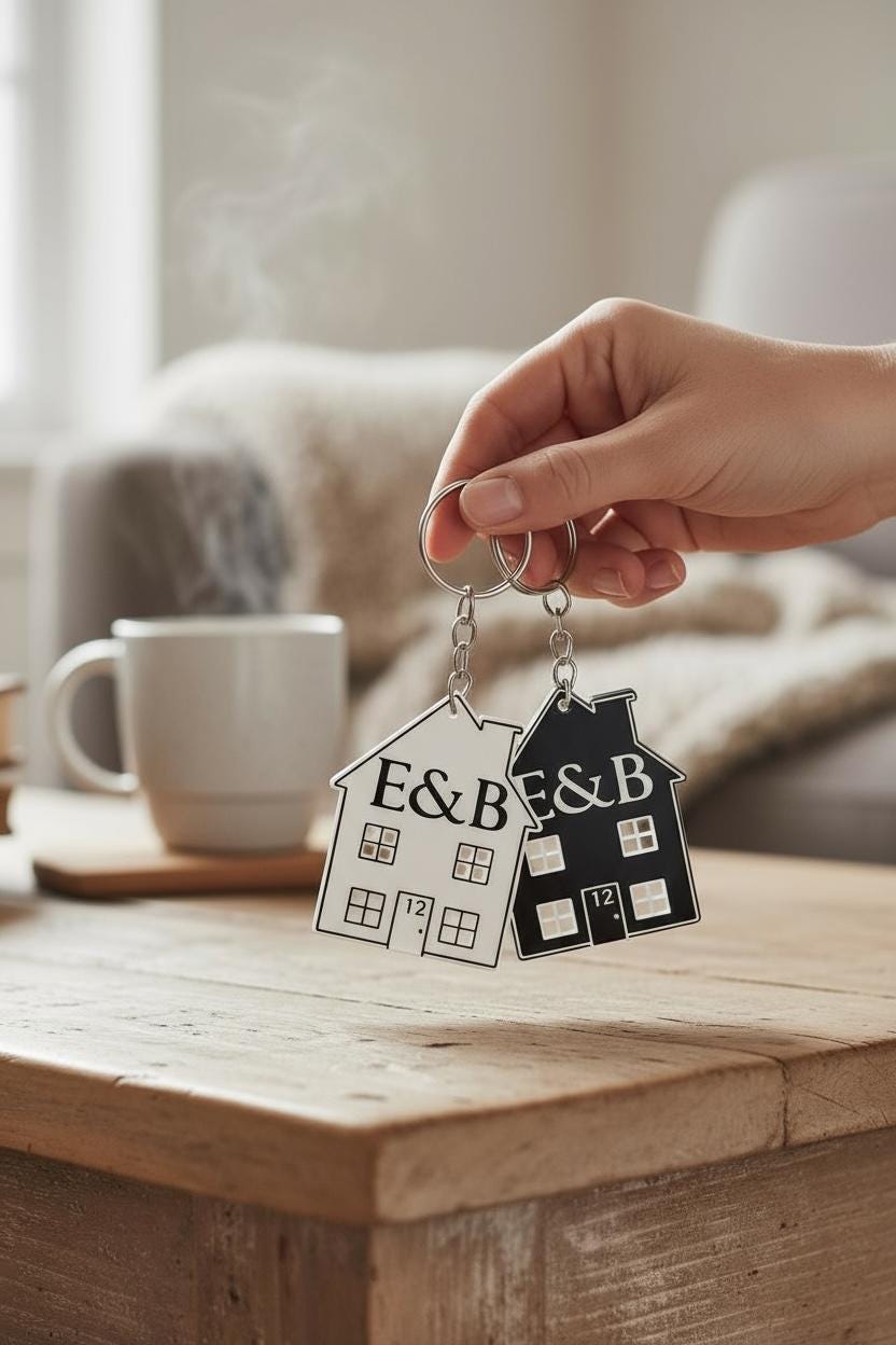 Personalised Home Keyring
