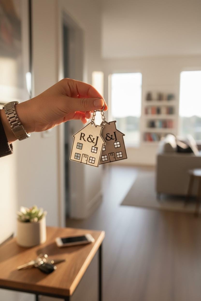 Personalised Home Keyring