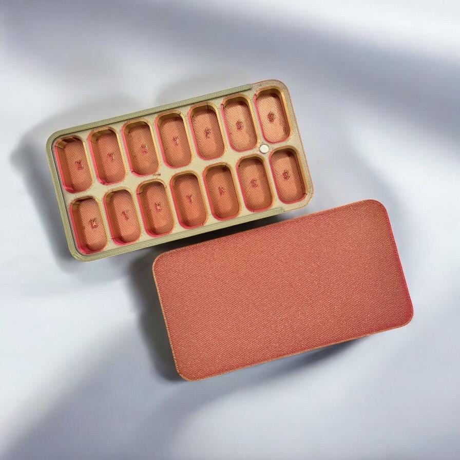 AM PM Pill Container