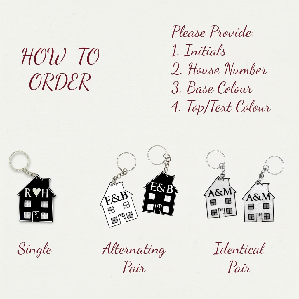 Personalised Home Keyring