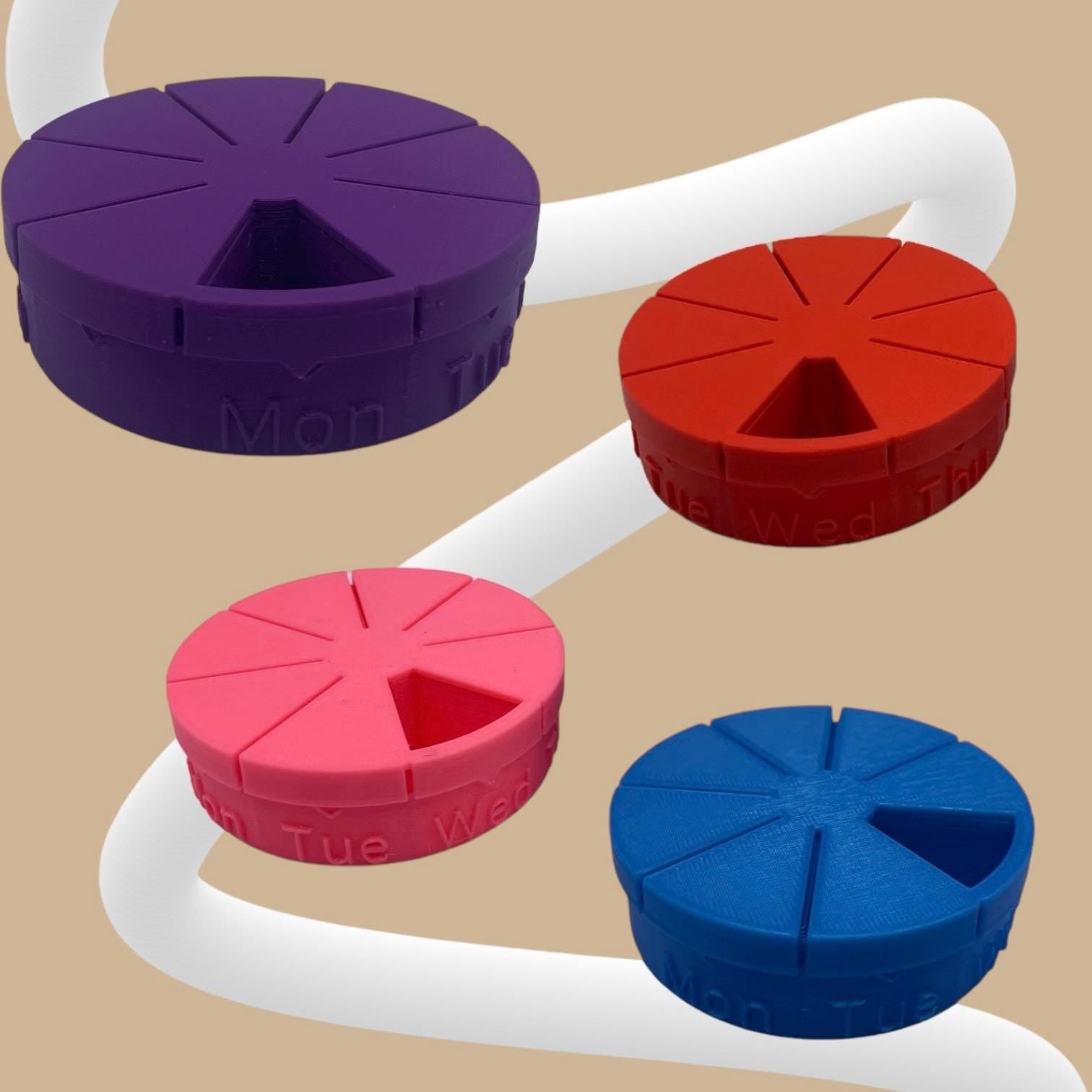 Rotating 7 Day Pill Container - 3 Sizes