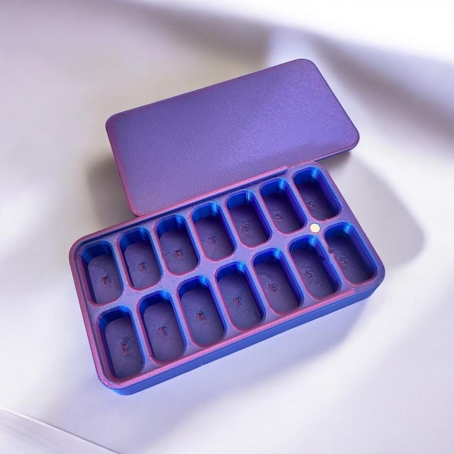 AM PM Pill Container