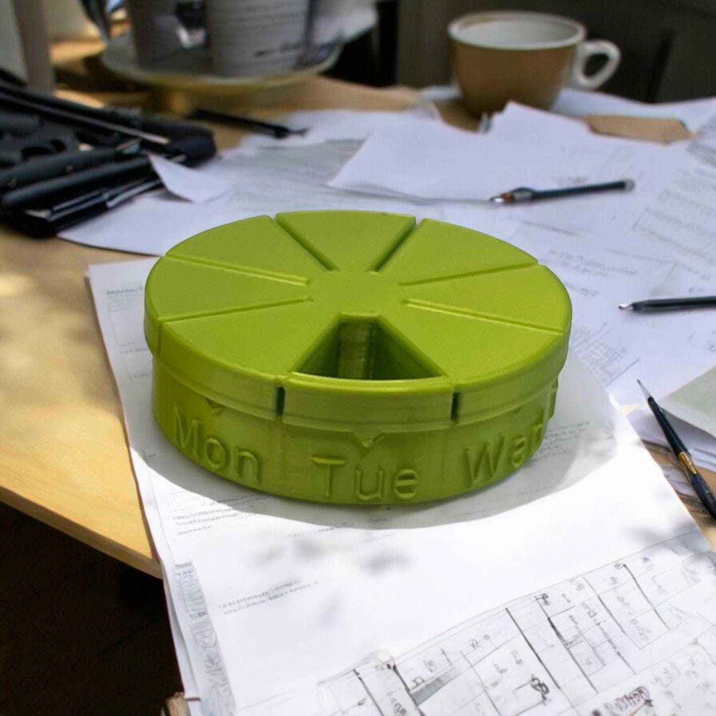 Rotating 7 Day Pill Container - 3 Sizes