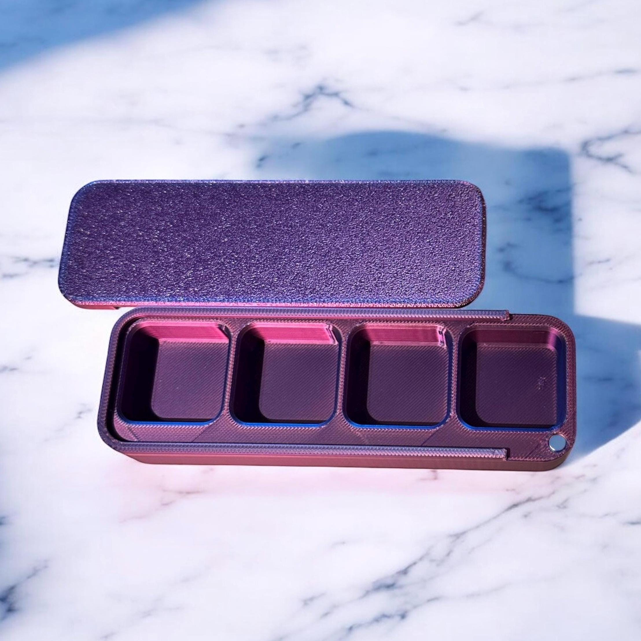 4 Slot Pill Container