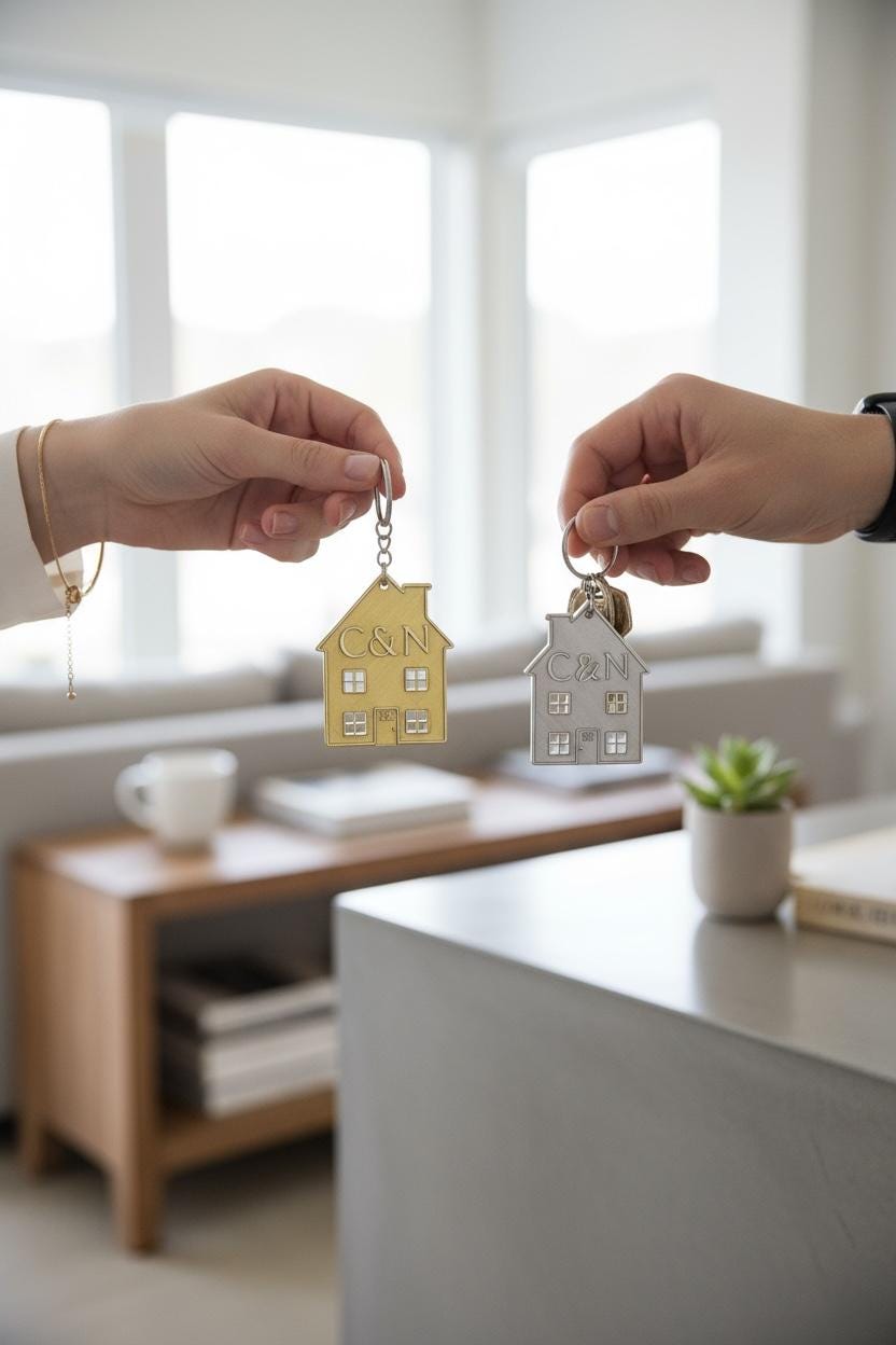 Personalised Home Keyring